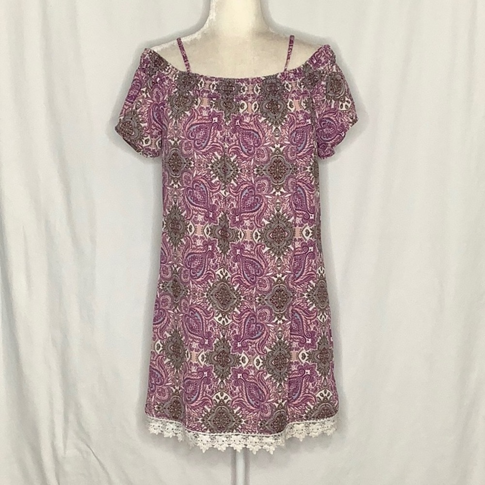 No Comment Cold Shoulder Dress Size M